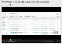 How to work with tags, keywords and catagories wordpress